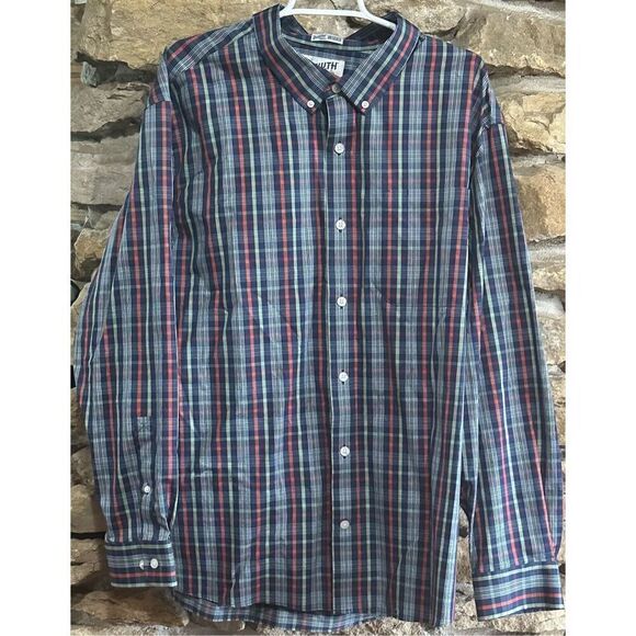 Men’s Duluth Trading Co Untucked Relaxed Fit Button Down Plaid Shirt Size 2XL - Picture 1 of 8